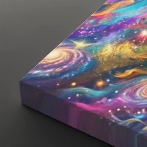 Celestial Fracture – Psychedelic Angel Canvas Wall Art