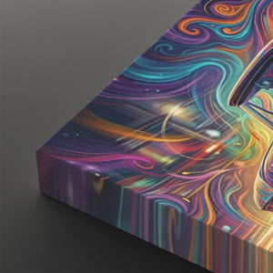 1966 Chevy C10 Fleetside Shortbed – Abstract Fidelity 5-Panel Canvas Wall Art