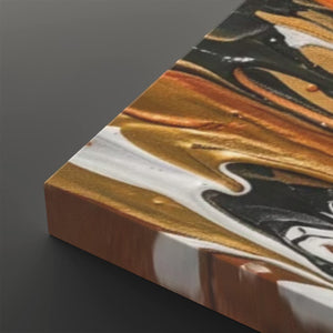 Unleashed – Tiger Bursting Through Dripping Paint 5-Panel Canvas Wall Art