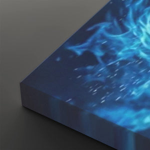 Blue Fire Horse — Abstract Original Canvas Wall Art